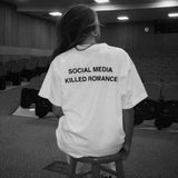 Social Media Killed Romance Aesthetic T-Shirt