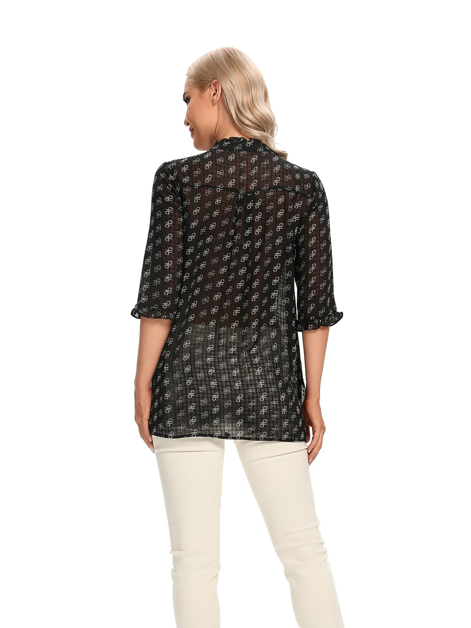 Women's Woven Casual Shirt for Spring and Summer
