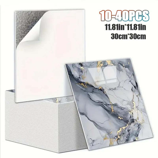 3D Marble Wall Stickers - Waterproof Self-Adhesive Decor