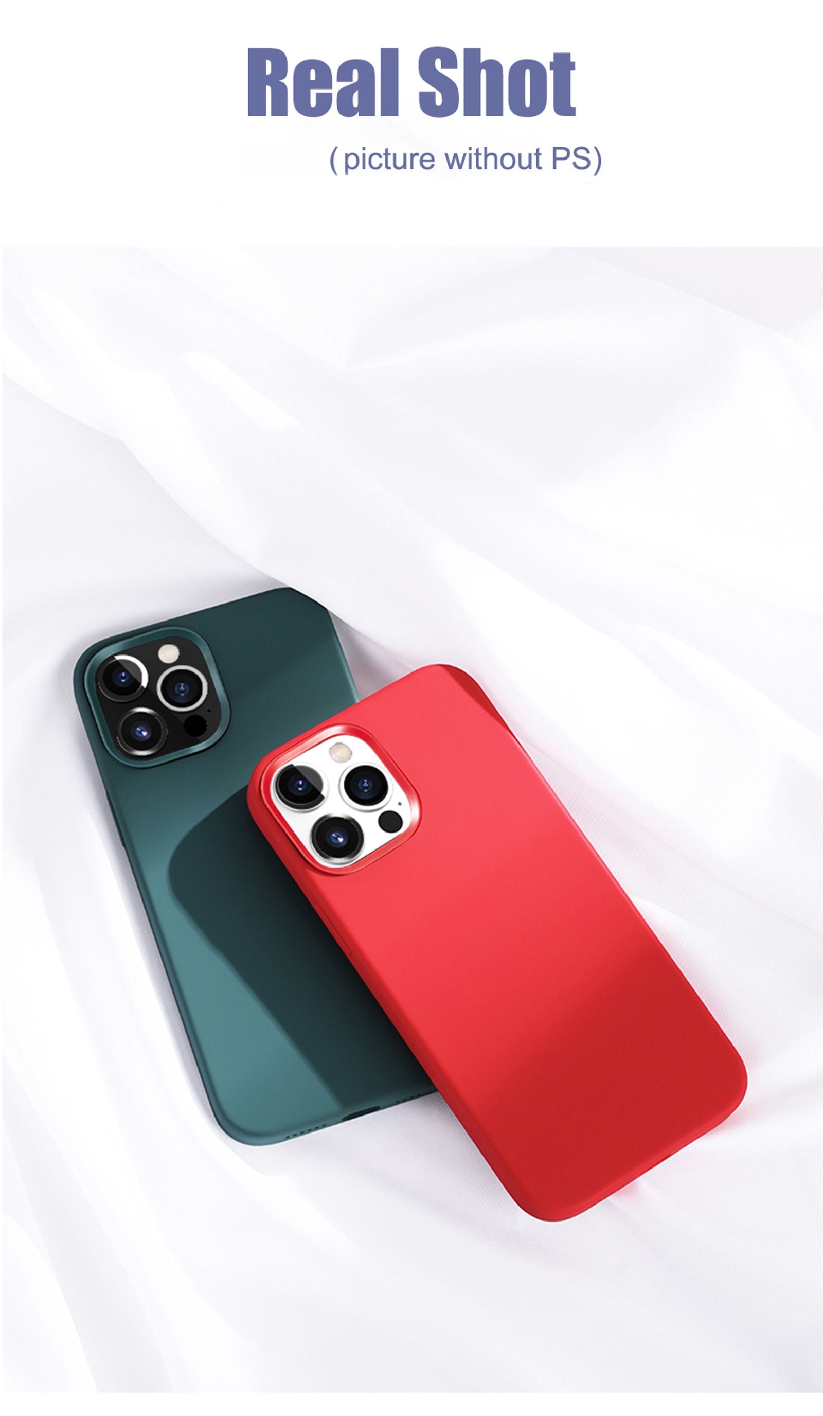 Luxury Liquid Silicone Phone Case for iPhone 11-16 Pro Max