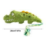 Plush Squeaky Dog Toys - Crocodile, Elephant & Giraffe