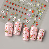 Cute Bee and Tulip Spring Nail Art Stickers - 1/2pcs