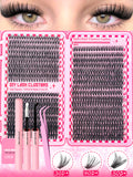DIY Eyelash Extension Kit with Tweezers and Glue