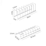 Stainless Steel Dish Draining Rack - Space Saving Kitchen Holder