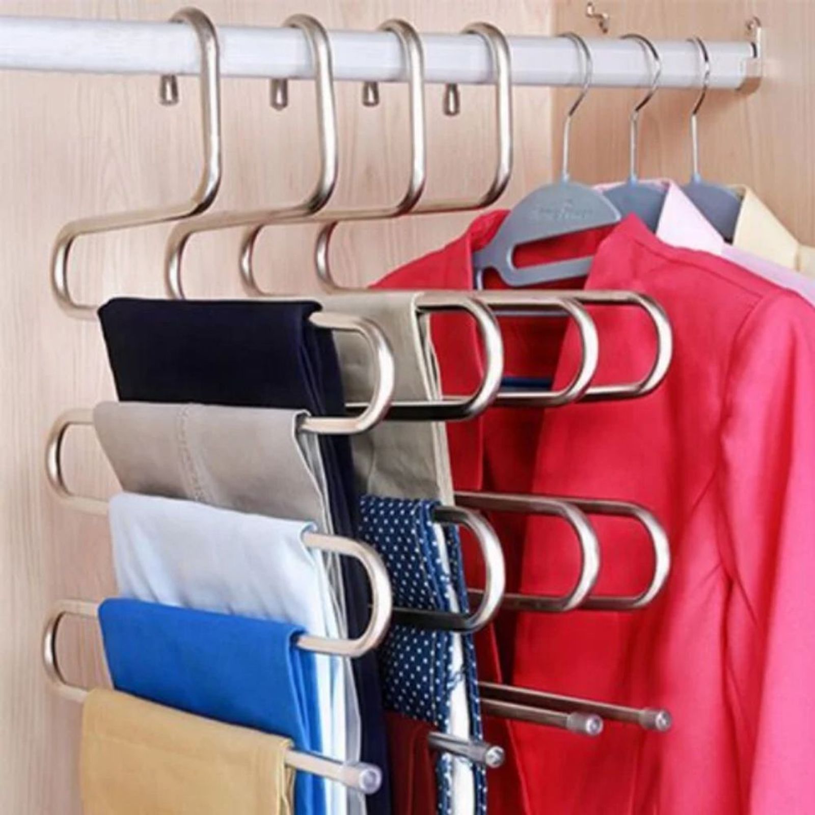 5-Layer Non-Slip Multi-Functional Clothes Hanger Rack
