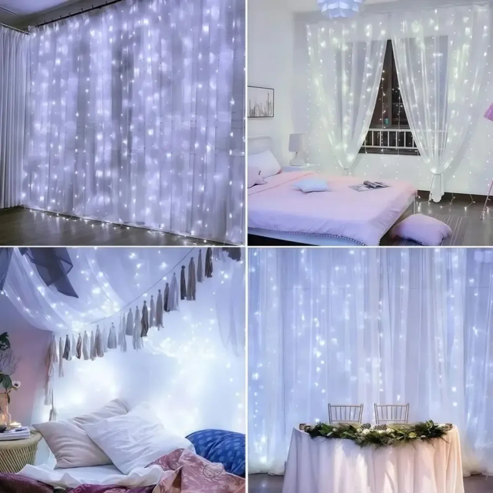 LED Curtain String Lights - USB Fairy Lamp for Home & Garden