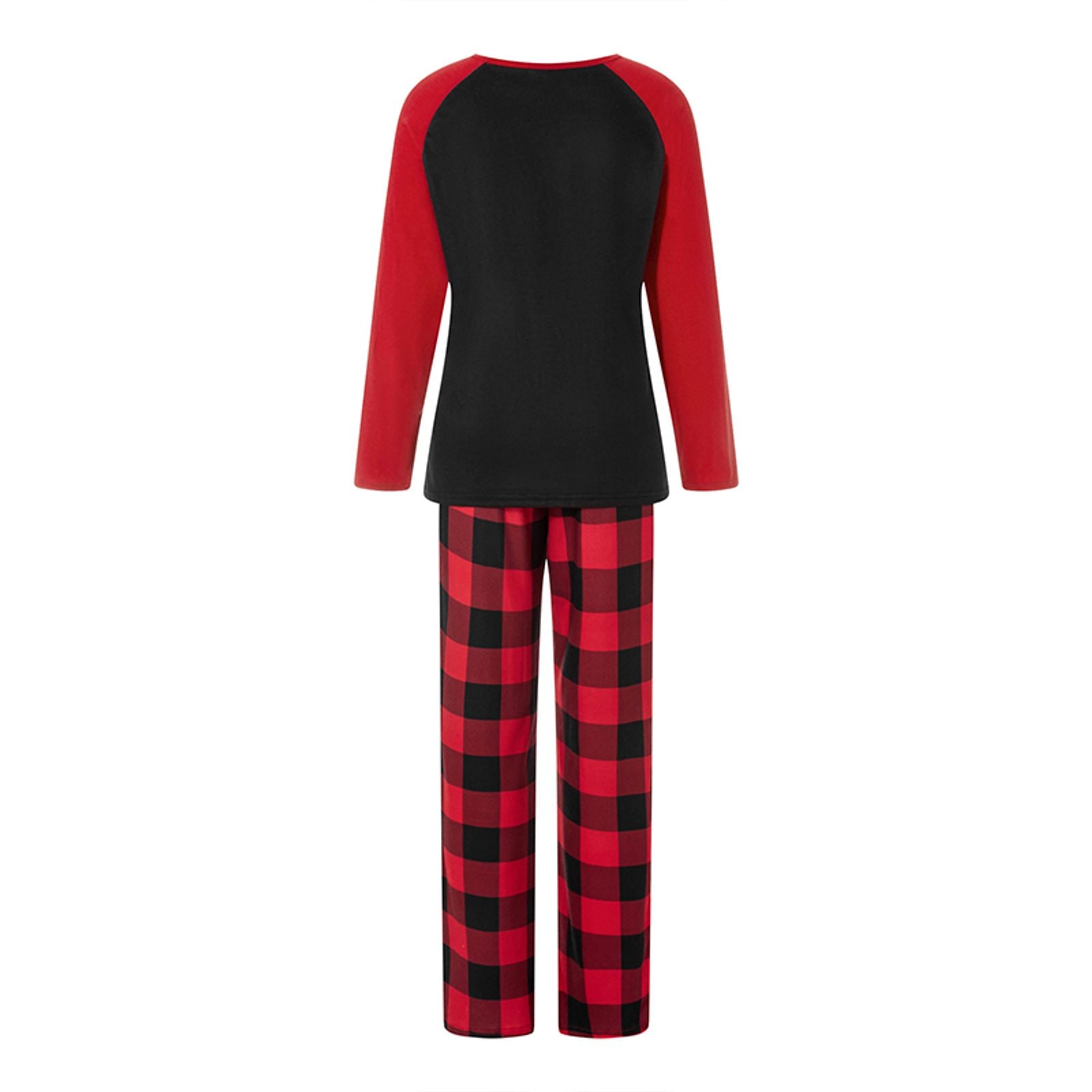 Christmas Family Pajamas Set with Hat and Buffalo Plaid Pants