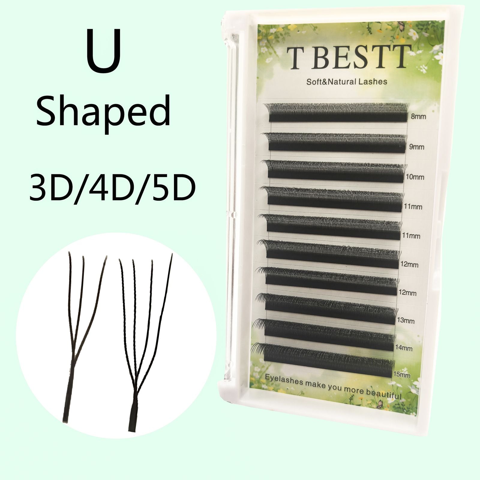 Soft U Shape 5D and 6D Faux Eyelash Extensions