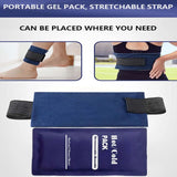 Reusable Ice Pack with Elastic Strap for Pain Relief