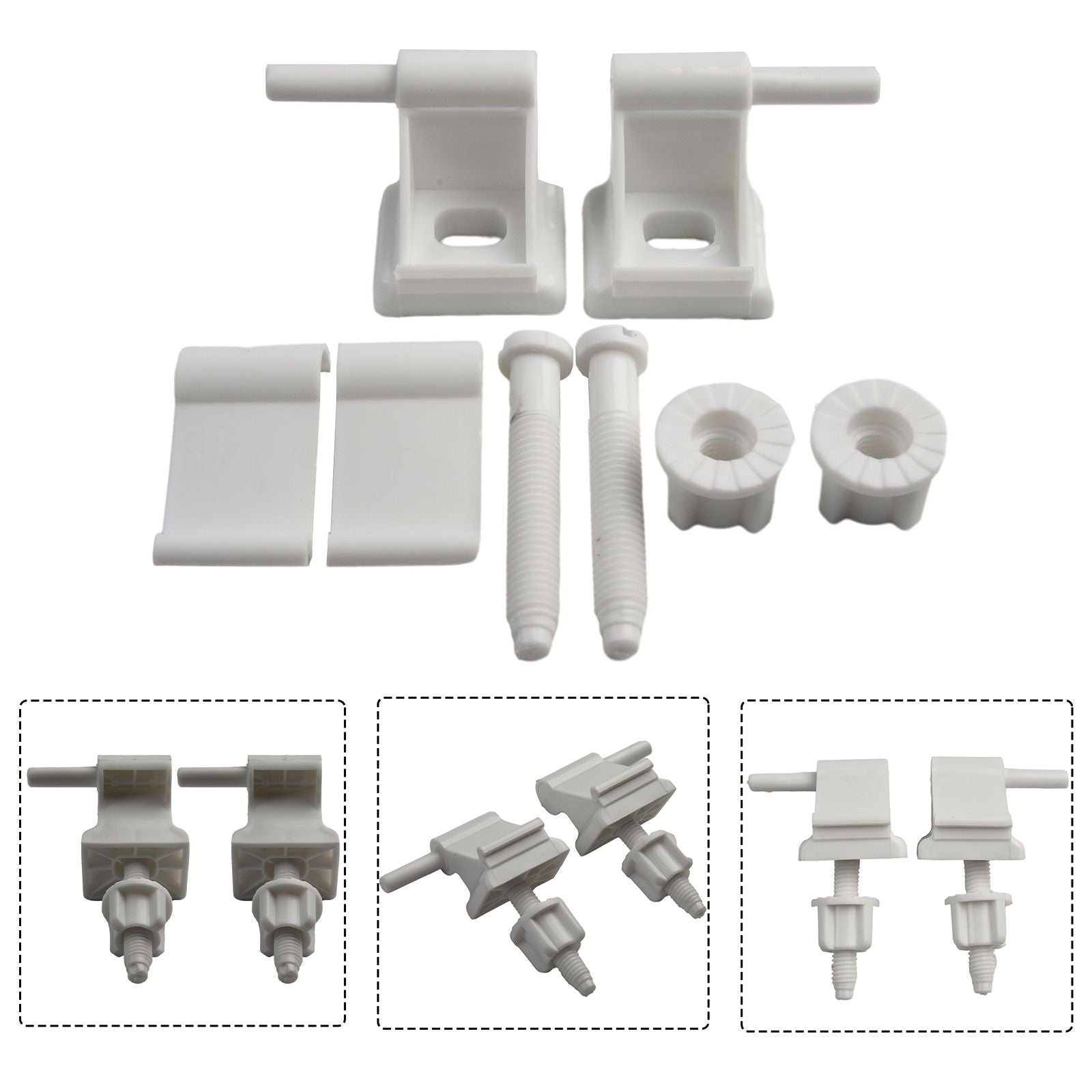 High Quality Plastic Toilet Seat Hinge Set