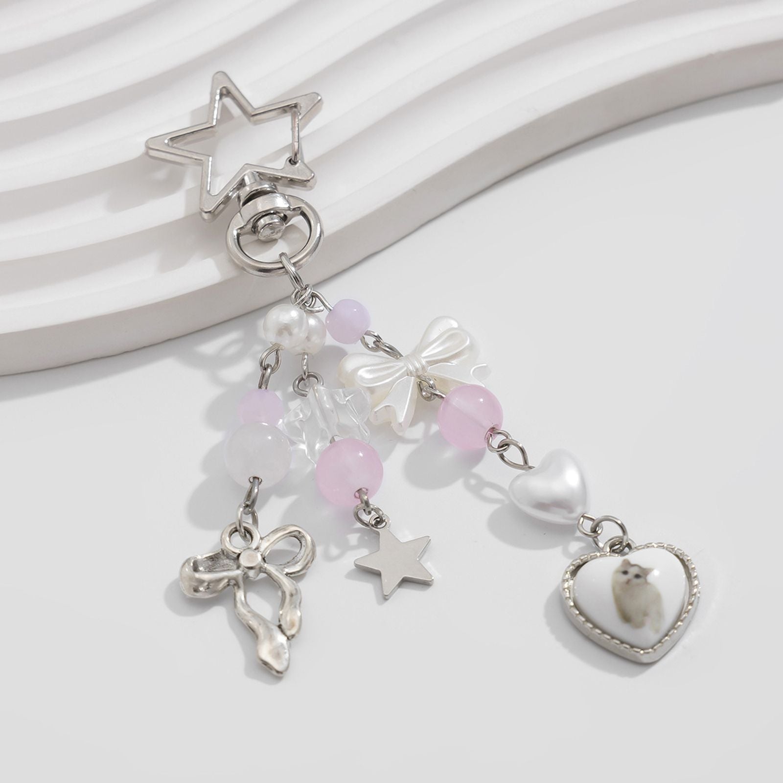 Cute Butterfly Bow Anti-Loss Keychain Pendant