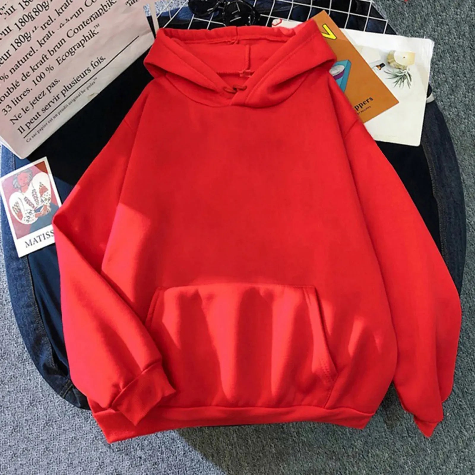 Autumn Winter Oversized Fleece Hoodies for Men & Women