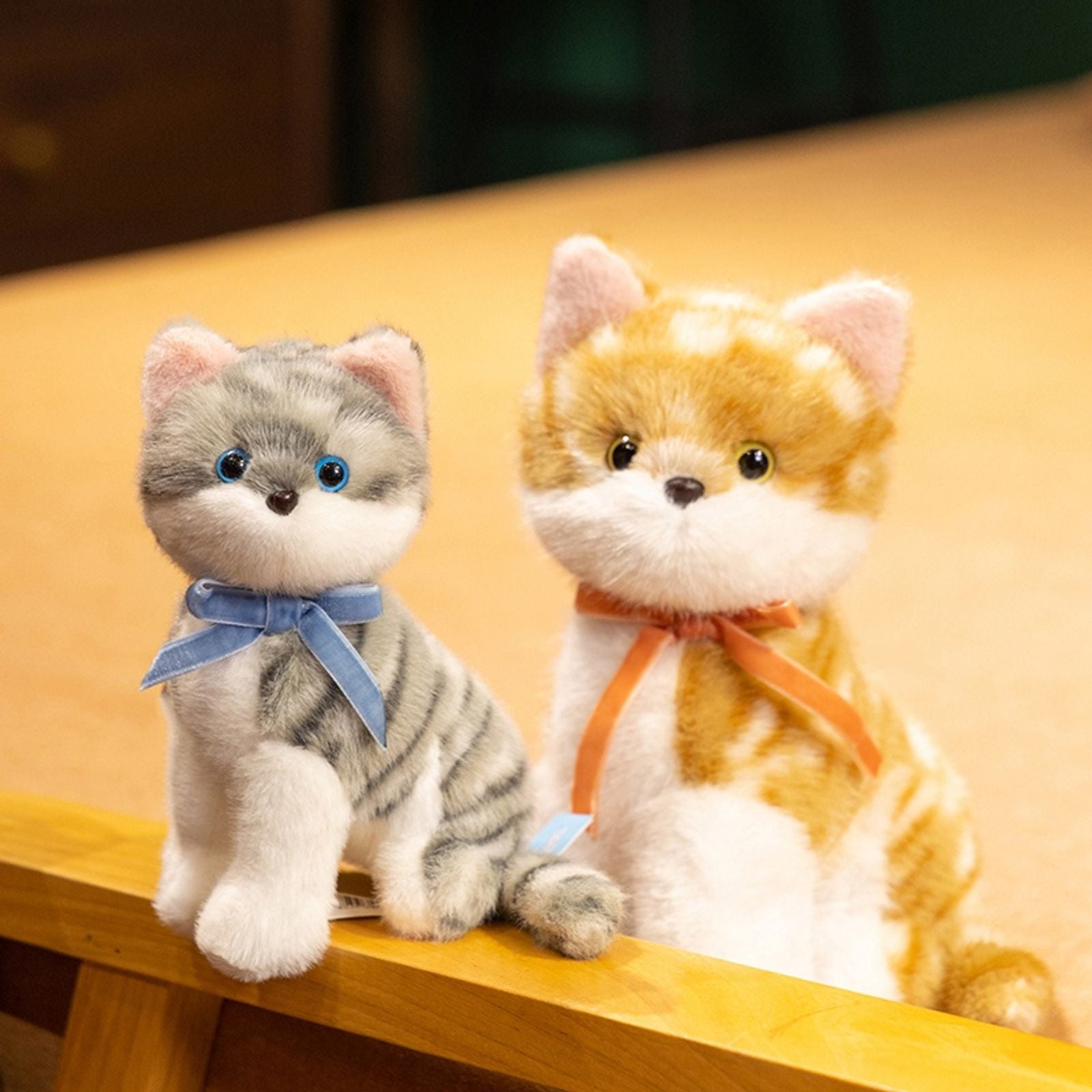 Lifelike Simulated Cat Plush Toys - Set of 3