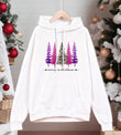 Merry Christmas Tree Print Hoodie for Men
