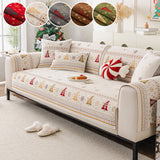 Red Christmas Tree Sofa Cushion - All Season Anti-Slip