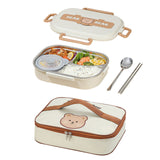304 Stainless Steel Leak-proof Lunchbox with 4 Compartments