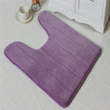 U-Shaped Water Absorbing Bathroom Mats