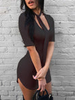 Elegant Slim Bodycon Mini Dress for Women