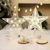 15cm Warm White LED Christmas Tree Star Decoration