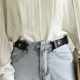 Adjustable Stretch Waist Belt - No Buckle Design