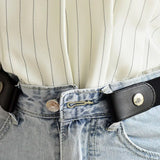 Adjustable Stretch Waist Belt - No Buckle Design