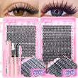 DIY Lash Extension Kit with 720pcs Lash Clusters