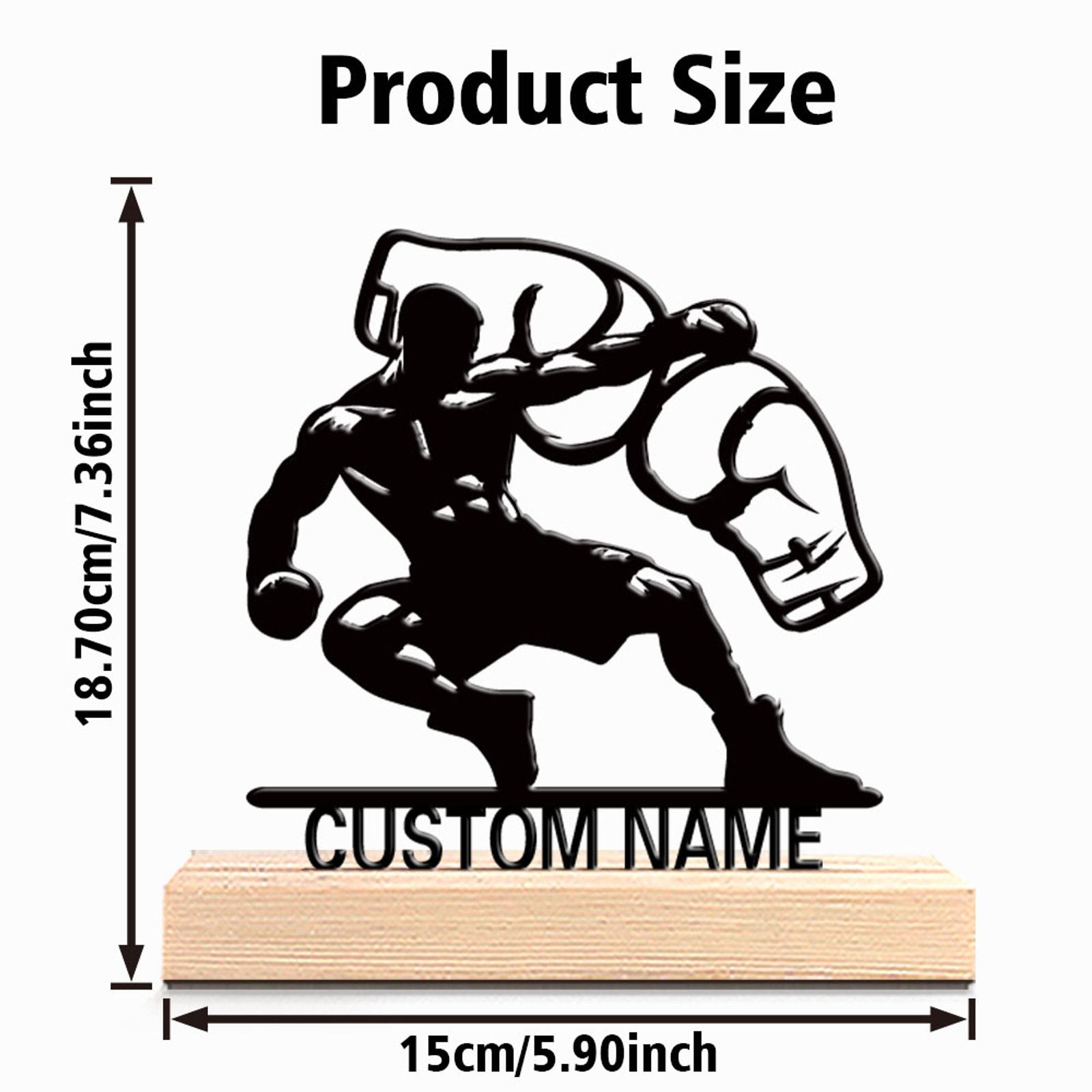 Stylish Personalized Custom Boxing Metal Statue Sculpture