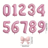 40-Inch Pink Bowknot Aluminum Foil Balloons
