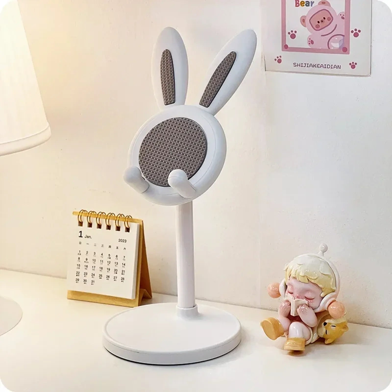 Cute Rabbit Mobile Phone Stand - Adjustable Desktop Holder
