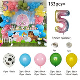 133pcs Farm Theme Animal Birthday Party Balloon Set