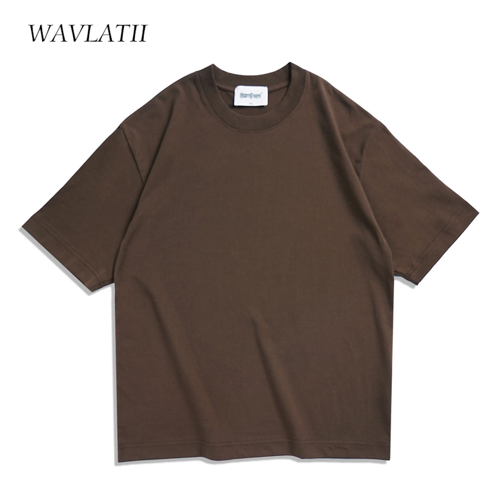Oversized Summer T-Shirts for Men and Women - Brown