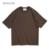 Oversized Summer T-Shirts for Men and Women - Brown
