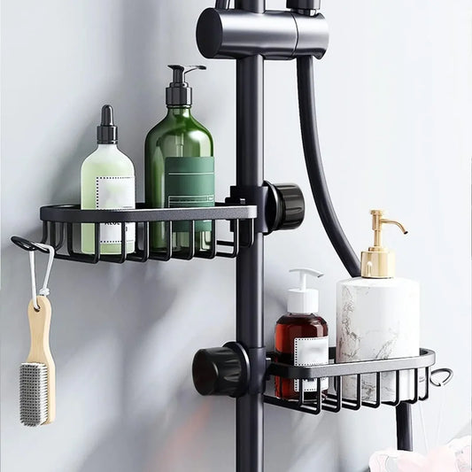 Bathroom Faucet Storage Rack and Shower Soap Holder