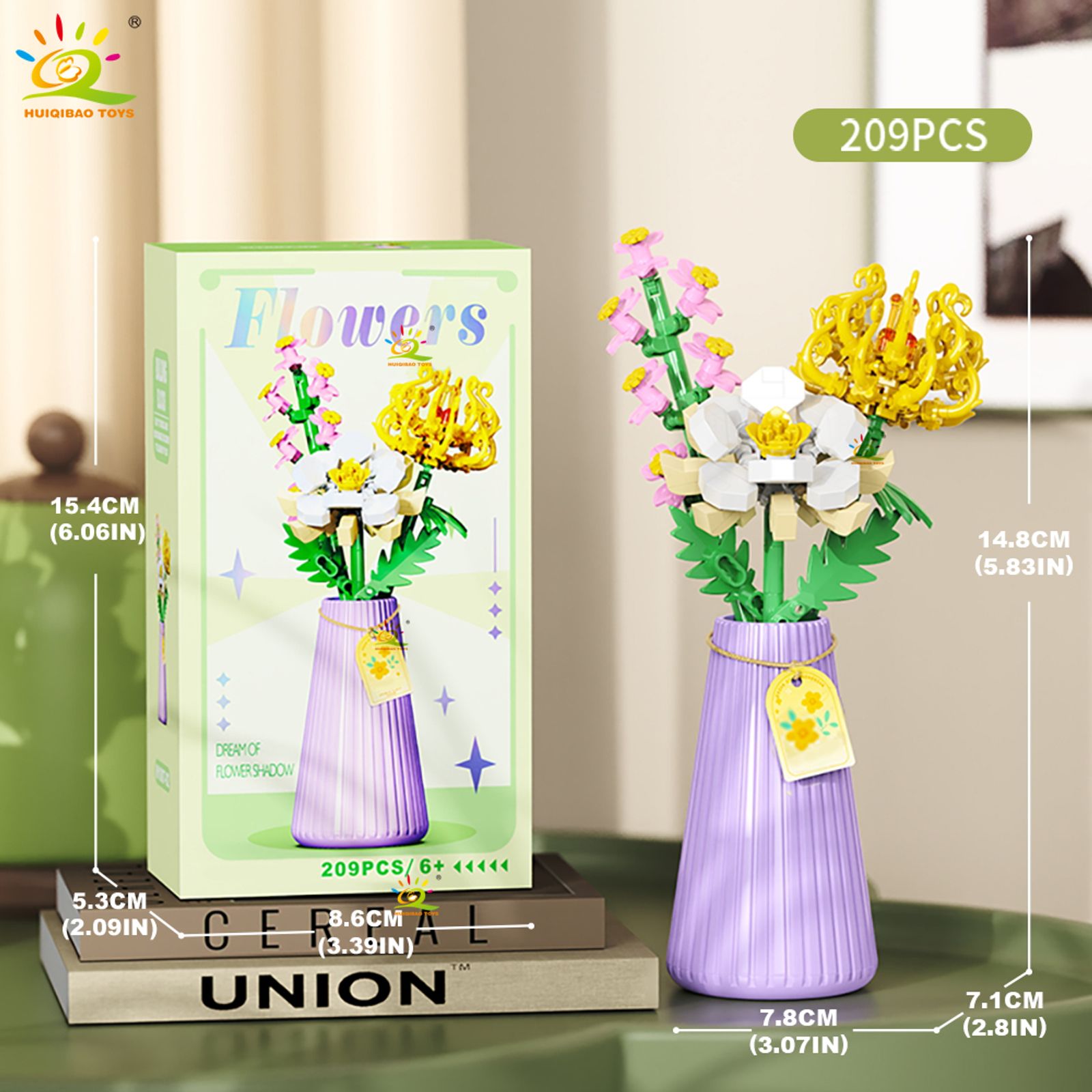 Eternal Flower Bouquet Building Block Model