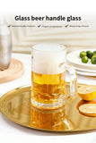 Clear Thickened Glass Beer Mug – Heavy Duty Drinking Cup