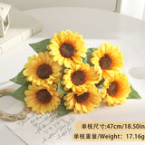 Sunflower Artificial Flower Bouquet for Home and Wedding Decor