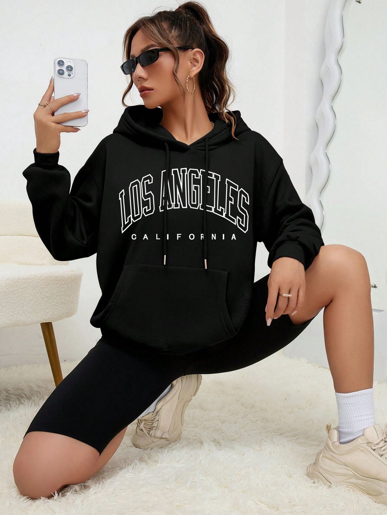 Los Angeles Art Design Women's Casual Hoodie