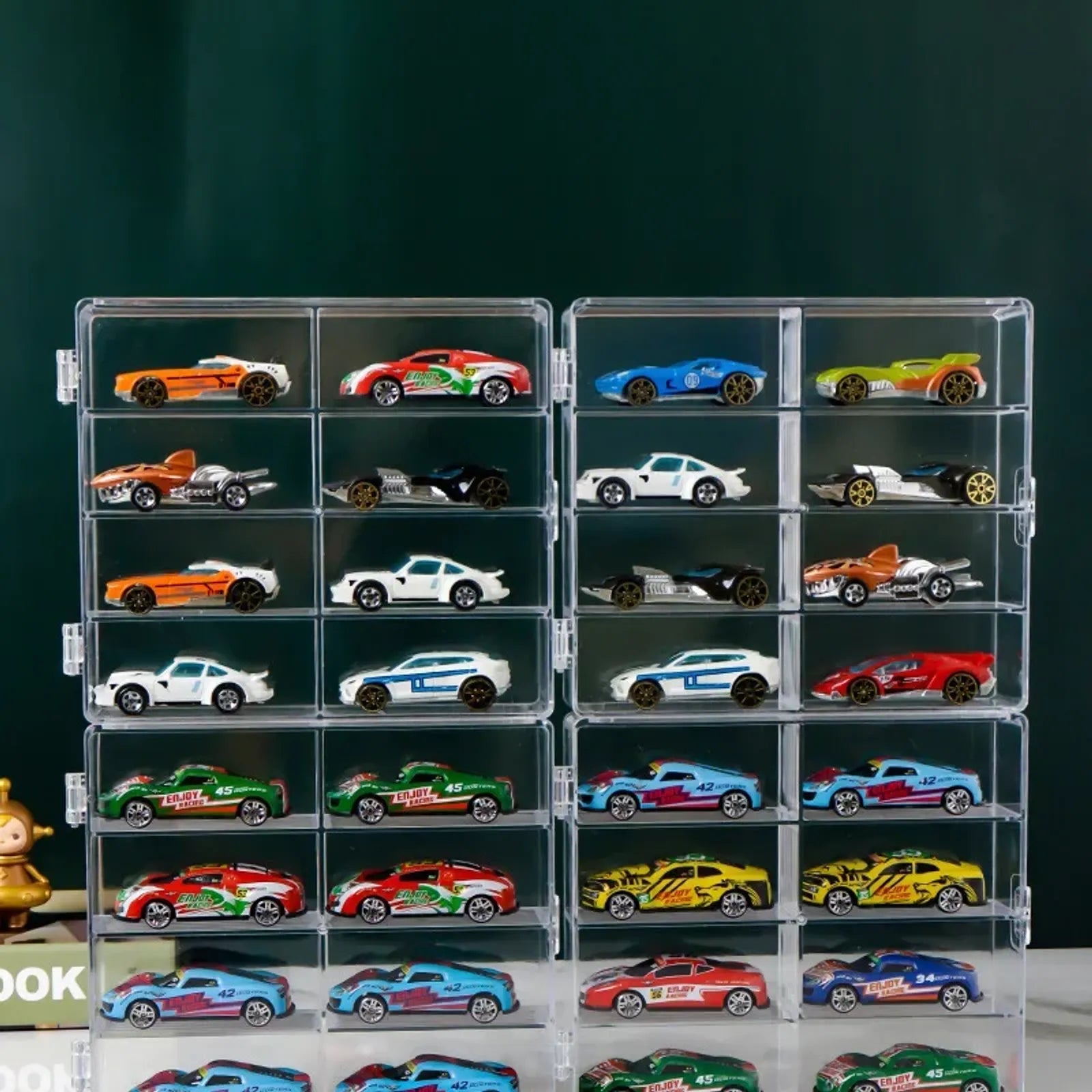Acrylic Car Display Box 1:64 for Hot Wheels - 8 Grid Rack
