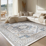 Elegant Non-Slip Classical Style Rug for Living Room and Bedroom