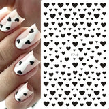 6PCS 3D Valentine’s Day Nail Art Stickers - Cute Cartoon Designs