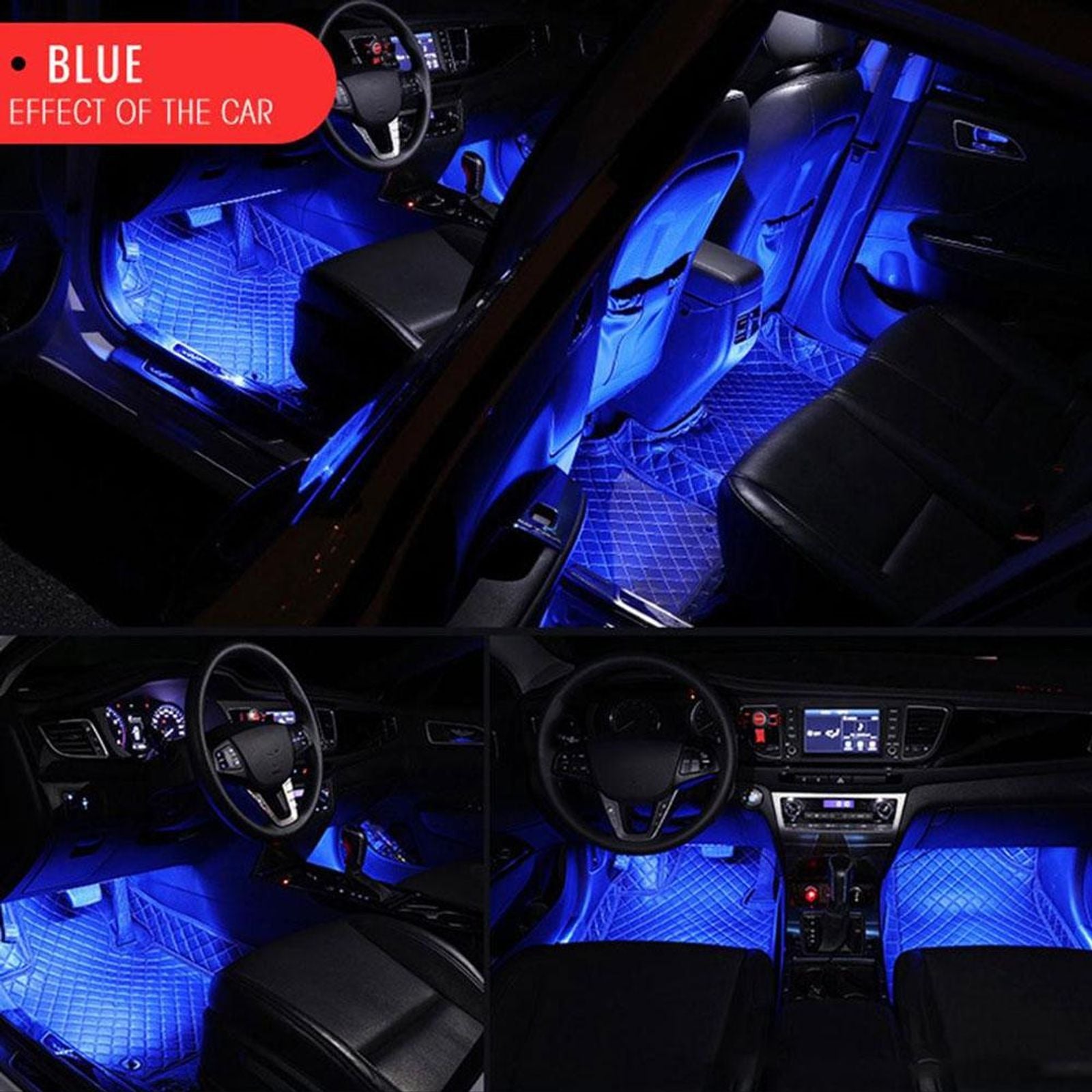 Car LED Neon Foot Light Interior Atmosphere Lamp