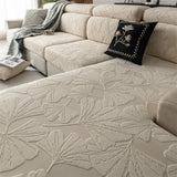 Ginkgo Jacquard Polar Fleece Sofa Cover - All Seasons