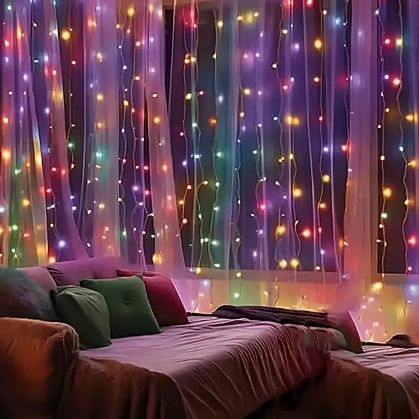 LED Curtain String Lights - USB Fairy Lamp for Home & Garden
