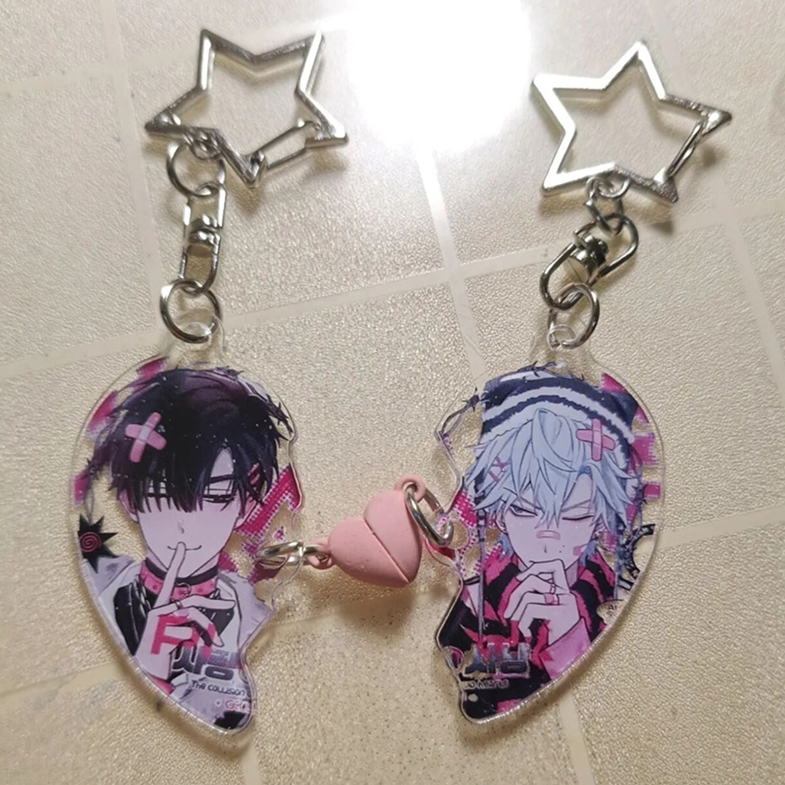 Anime Alien Stage Cosplay Keychain Set
