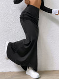 Women’s Solid Slim Fishtail Skirt - Elegant & Casual Dress