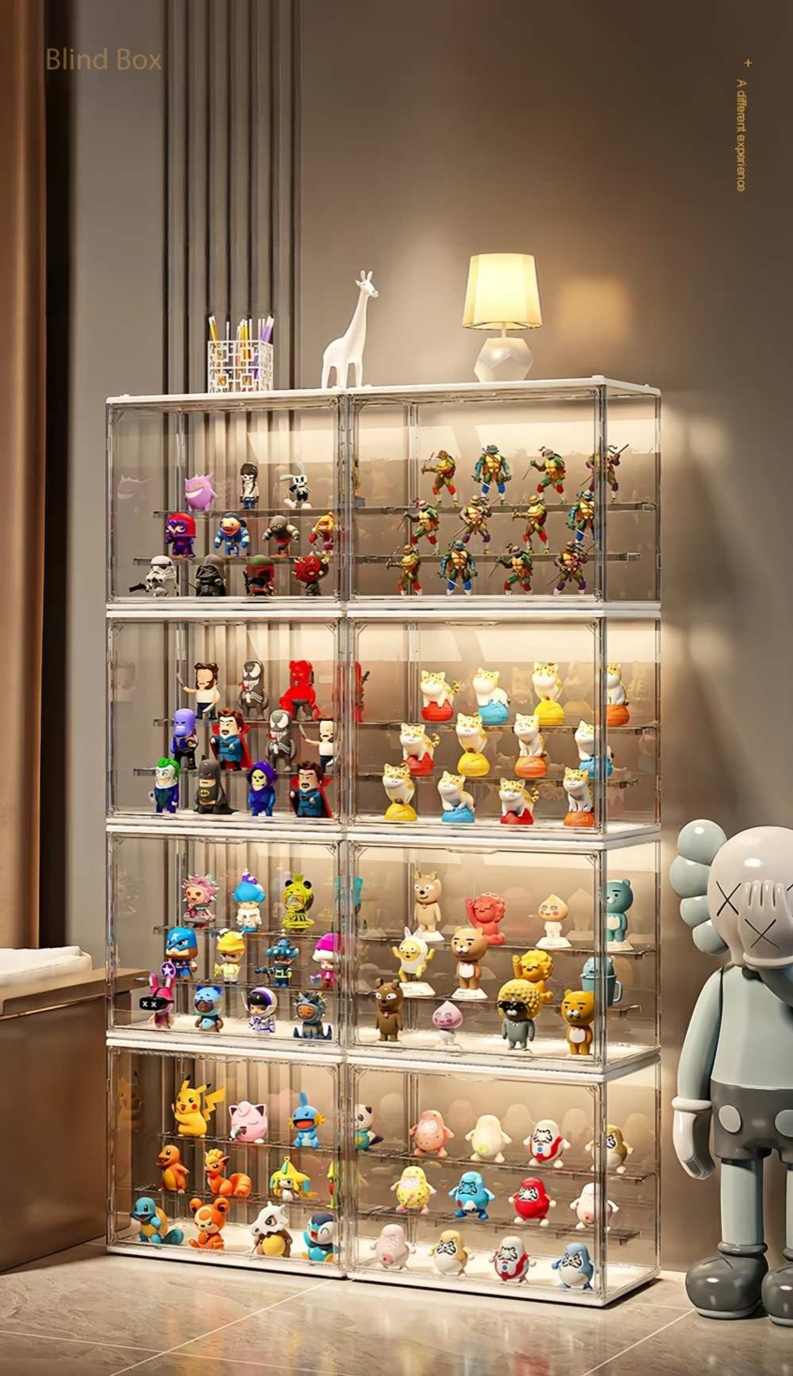 Three Layer Acrylic Display Rack for Dolls and Models