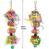 Colorful Parrot Toy Set - Chewing & Foraging Rack