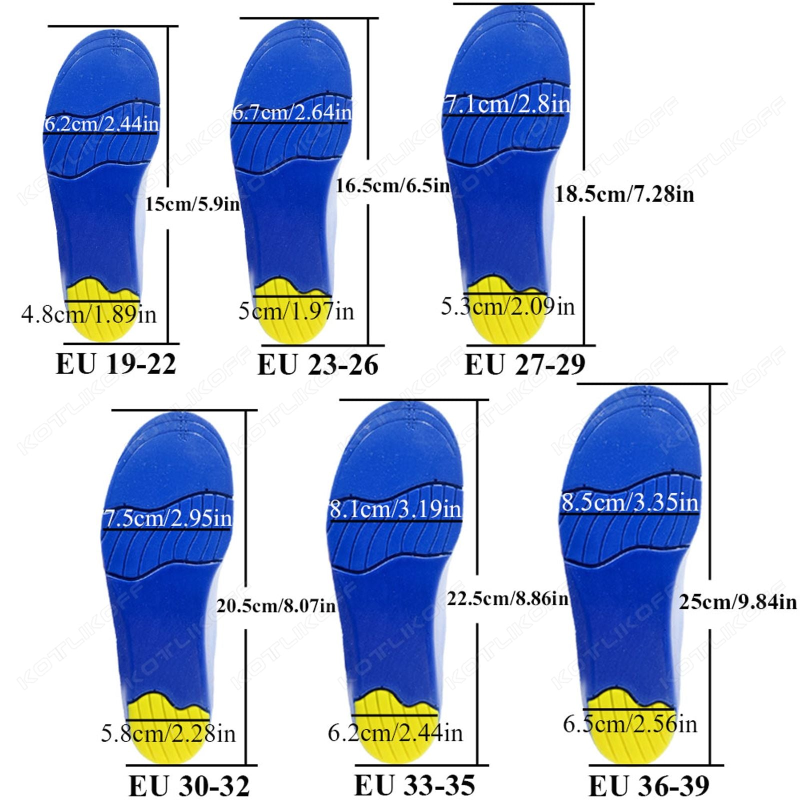Orthotic Insoles for Flat Feet and High Arches