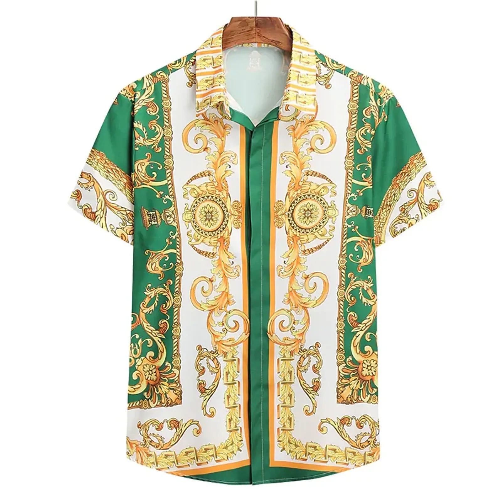 Unisex 2025 Breathable Hawaiian Baroque Print Shirt