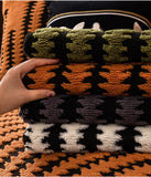 Geometric Lines Jacquard Fleece Sofa Blanket